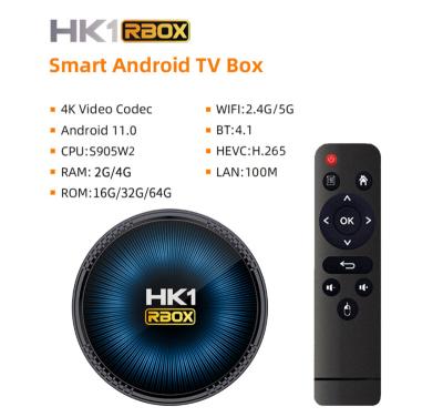 China TV BOX 2023 Brand New Android 11 HK1 RBOX - Free Trial Amlogic S905W2 4K 100M LAN IPTV Subscription W2 STB Best IPTV M3U 1 Year Channels for sale