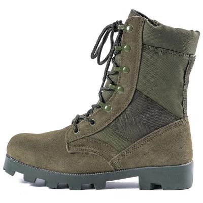 China Philippine Anti-slip Plain Toe Green 9 Inch Rubber Jungle Boots for sale