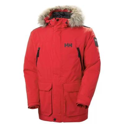 China Insulated Helly Hansen Men's Parka Jacket for Cold Weather Protection for sale