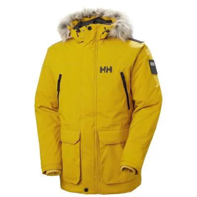 China Helly Hansen moda masculina para o exterior parka couro colarinho para baixo jaqueta Doberman parka jaqueta à venda