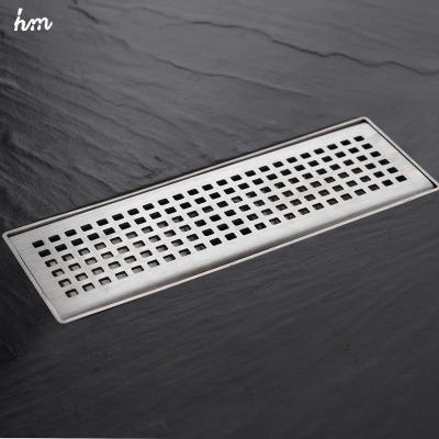 China Modern 3010cm Square Anti-odor Floor Drain Solid 304 Stainless Steel Bathroom Shower Floor Trap Invisible Drain for sale