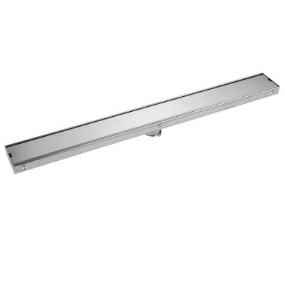 China 60 cm 304 Stainless Steel Modern Swept Floor Drain Concealed Mounted For Bathroom / Balcony / Kitchen for sale