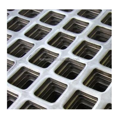 China Square Hole Stainless Steel Construction Safety Mesh Hot Aluminum Expanded Mesh Decorative Fence for sale