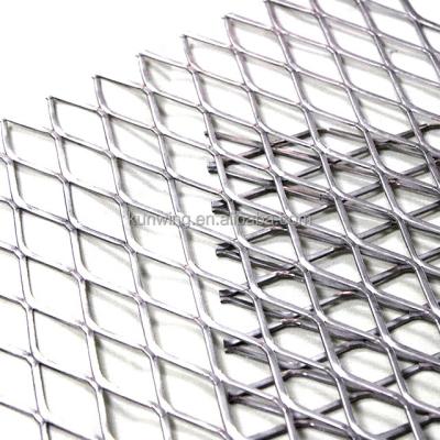 China Expanded Metal Mesh Silver Roll Type Stainless Steel Mesh Stainless Steel Expanded Metal Cheap Price Durable for sale