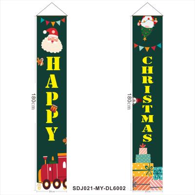 China Wholesale Custom Christmas couplet doll hotel and resort MerryChristmas party flag creative faceless decoration for sale