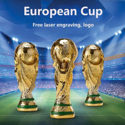 China 2022 Hercules Cup Resin Crafts Soccer Match Trophy Europe Soccer World Cup Trophy Model Decoration for sale