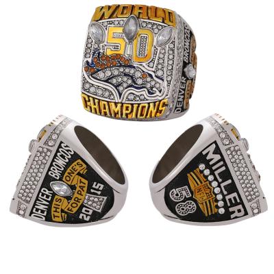 China Wholesale Customized American Football Casual 2015 / Sports Denver Bronco Championship Ring for sale