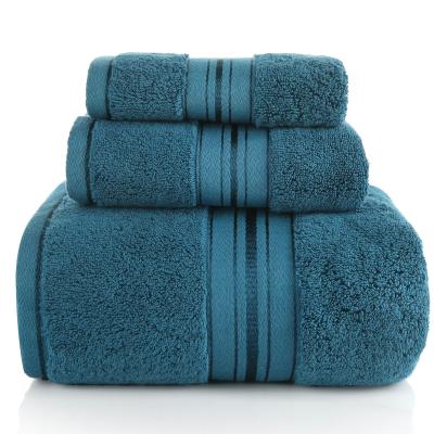 China RTS QUICK DRY 100 Cotton High Quality Bath Towel Sets Luxury Hotel Bathroom Towel Sets for sale