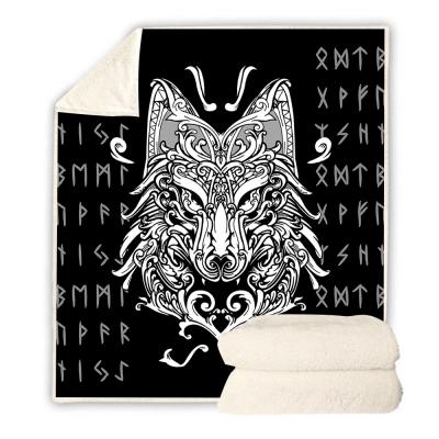 China 150*200cm Anti-Static Bedspread With Paw Print Soft Warm Blanket Halloween Printed Blanket for sale