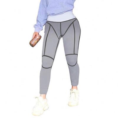 China High Quality Elastic Letter Print Anti-Wrinkle Gaiters Female Gray Sweatpants High Waist Fitness Jogger Pants for sale