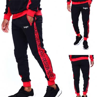 China Custom Anti-Wrinkle Logo Black Mens Casual Joggers Pants With Pocket Hip Hop Black Jogger Stylish Pants for sale