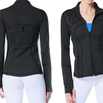 China Antibacterial Yoga Tops Tight Running Slim Fit Women's Fitness Women Skinny Yoga Jacket for sale