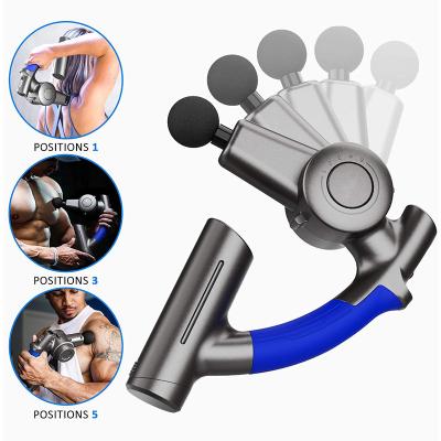 China Hot Amazon Fascia Body Massager Gun Portable Muscle Massage Gun 4 Speeds Deep Tissue & Cordless Handheld Deep Muscle Massage Gun for sale