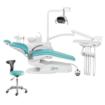 China Convinent factory price mobile luxury ergonomic dental chair led lamp x ray full set dental doctor chair unit for sale