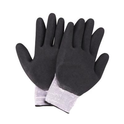 China General Purpose HPPE Anti Cut Sandy Nitrile Coated Safety Work Gloves for sale