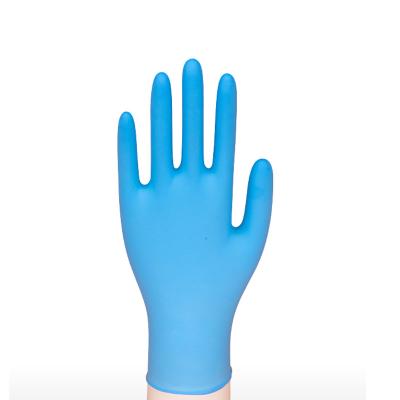 China Safety Medical Disposable Powder Free Blue Medical Nitrile Examination Gloves Surgical Gloves Manufacturers Only For USA Market for sale