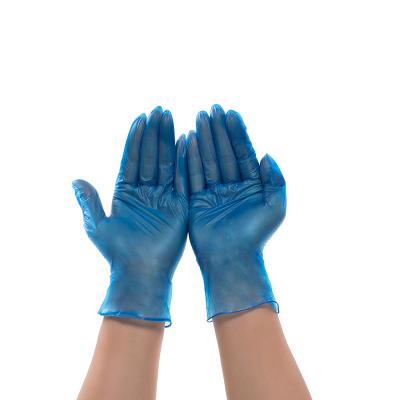 China Wholesale Disposable Industry EN374 Blue Green Transparent Black Industry Working PVC Coated Gloves For Europe for sale