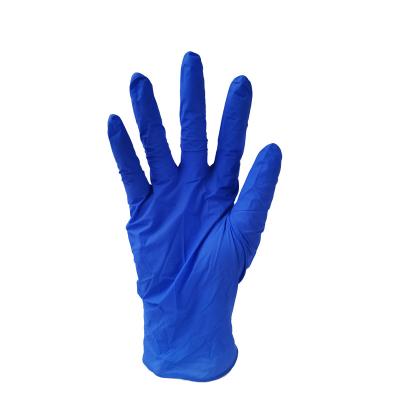 China Wholesale Industry EN374 Nitrile Disposable Protective Blue Powder Free Guantes Labor Safety Gloves For Europe for sale