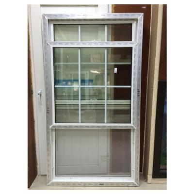 China Folding Screen European Standard PVC Double Hung Lifting Window / Vertical Window Windows With Blinds for sale