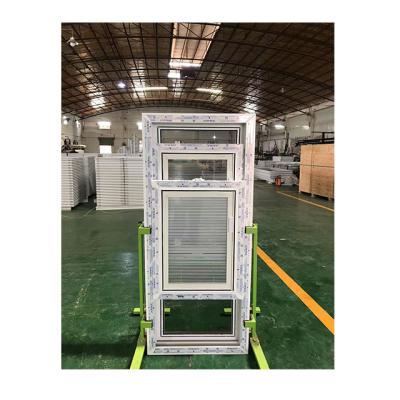 China Screen Double Glazing Double Folding Hung Window Vertical Pvc Sliding Hung Window for sale