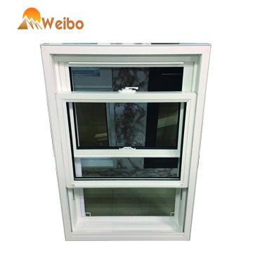 China American Standard Double Sliding Vertical Magnetic Screen WBW Stainless Steel PVC Frame+glass Hung / Lifting Windows From Foshan, China / PVC Vinyl for sale