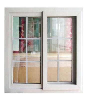 China Double Folding Screen Glass Glazed Windows And Doors Price PVC Sash Sliding Window Design For USA for sale