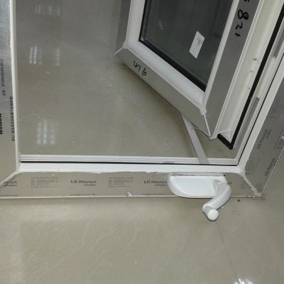 China Modern swing replacement UPVC operate open crank window in homv for sale