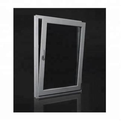 China Upvc Magnetic Double Screen PVC Tilt Tower Window Horizontal Glass Upvc Window Factory for sale