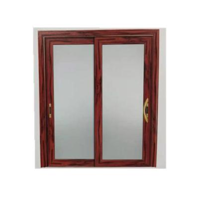 China Anti-theft Durable Glass Aluminum Alloy Sliding Door Aluminum Alloy Double Glazed Slide Door With SS Mesh From China for sale