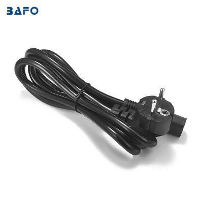 China BAFO COMPUTER European Power Cord Standard 90 Degree Elbow Eu CEE7/7 to IEC320 C13 AC Power Cord for sale