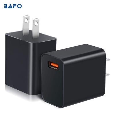 China BAFO 18W USB Speed ​​Quick Charging QC3.0 Adapter Wall Plug Quick Charger For Mobile Phone Wall Chargers for sale