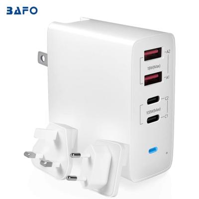 China For All Type-C Devices BAFO Charge 4 Ports QC3.0 2A 18W Palladium 100w Fast Universal Wall Charger For All Phones and Laptops for sale