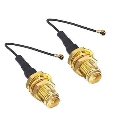 China Lowest Frequencies (DC) up to 18GHz BAFO U.fl Ipex Mhf4 to RP-Sma 0.81mm RF Antenna Female Cable for Wireless Wifi Routers for sale