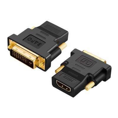 China Camera BAFO DVI 24+1 Male to HDMI Female Converter HDMI m/f to Dvi Gold-platerd Bi-Directional Adapter for HDTV for sale