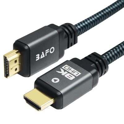 China BAFO Camera High Speed ​​HDMI2.1 8K@60Hz 120Hz 3D HDMI Cable Wholesale Price Hot Sale Male to HDMI Male for Computer TV Monitor for sale