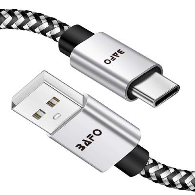 China Camera BAFO USB2.0 Type C 5V 3A Fast Charging Nylon Braided Data Transfer Up To 480Mbps Data Cable for sale