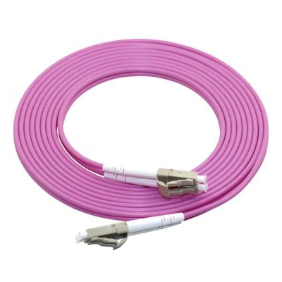 China Telecommunication BAFO LC/PC to LC/PC 3.0mm duplex multimode Om4 2M 50/125 duplex fiber optic multimode patch cord for sale