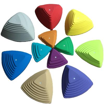 China PLASTIC TRIANGLE STEPPING STONES EDUCATION SET KIDS BALANCE INDOOR STUDENTS BOYS GIRLS GAMES AND OUTERDOOR CHILDREN TOYS for sale