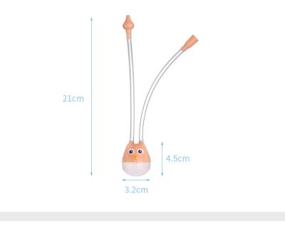 China New Baby Silicone+pp Safety Mucus Nasal Aspirator Nasal Liquid Nose Vacuum Suction Nose Cleaner Aspirator for sale