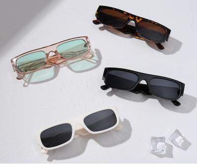 China Newest 2021 Fashion Square Sunglasses Fashion Candy Retro Sunglasses Women Small Color Cute Rectangle Sunglasses for sale