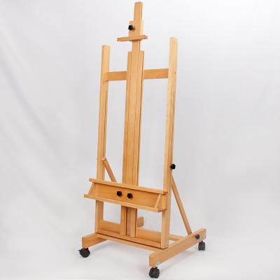 China Factory wholesale custom made wooden art student easel cheap easel studio painting easel for sale