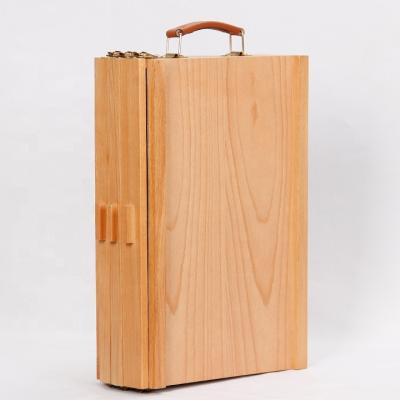 China Wholesale High Quality Tabletop Wooden Folding Easel Box Painting Easel With Storage Box for sale