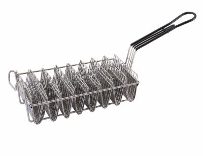 China Sustainable Tortilla Taco Salad Fryer Wire Basket for sale