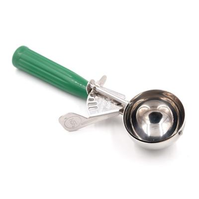 China Sustainable DP-10 Food Grade Stainless Steel Squeeze Ice Cream Scoops , Cookies Scoop for sale