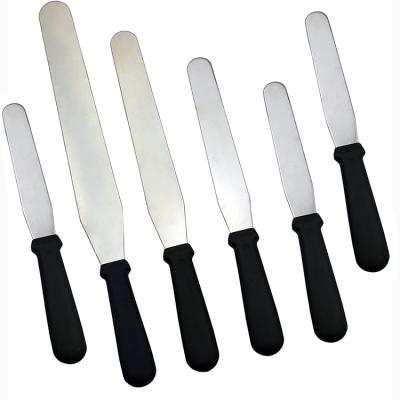 China Viable Cake Decorating 6 8 10 12 14 Inch Stainless Steel Straight Icing Spatula for sale