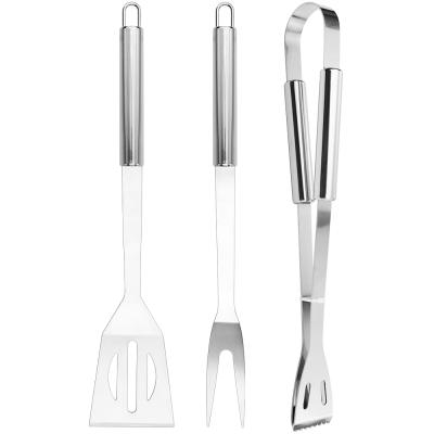 China Easily Cleaned Hot Sell 3 Piece Stainless Steel BBQ Utensil Set for sale