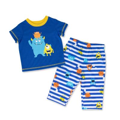 China 2020 OEM Breathable Custom Sublimation Toddler Boys Kids Clothes 3 Pieces Set Baby Sleepwear Pajamas Set for sale