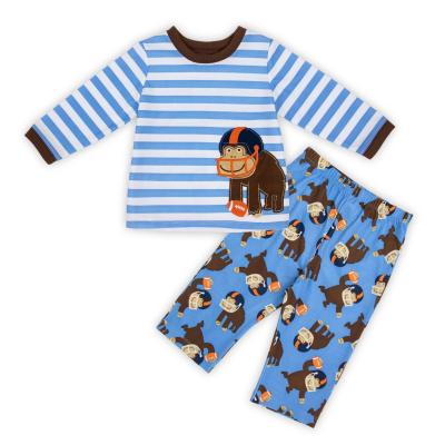 China 2020 Flame Retardant Walmart Approved Factory Cambodia Sleepwear Custom Baby Boy's Dressing Sets for sale