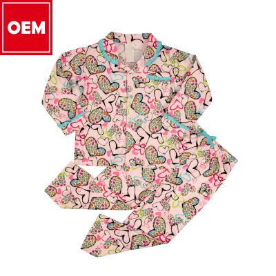 China Toddlers Sublimation Novelty Apparel Button Up Shirt Custom Copy All Over Print Girl Sleepwear for sale