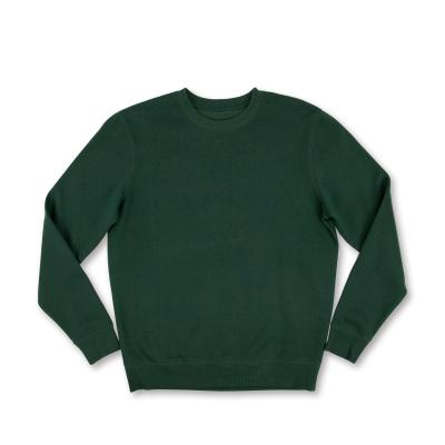 China 2020 Winter Spring Autumn Solidmens Womens Dark Green Fleece Round Neck Family Matching T-shirts Sweater Sweater for sale